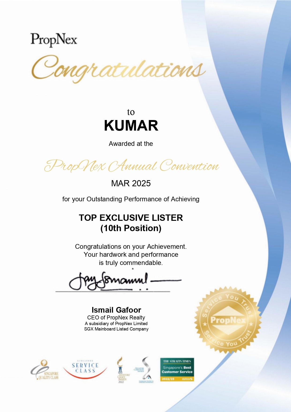 Top Exclusive Lister